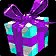 Purple Ribboned Holiday Gift
